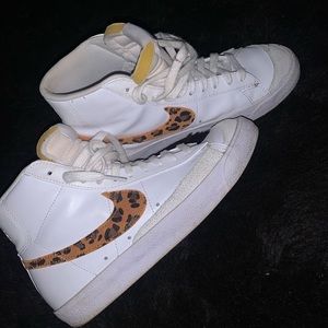Cheetah Nike blazers, Size 8